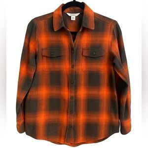 Old Navy The Boyfriend Flannel Shirt Women’s XS Plaid Taylor Swift Evermore